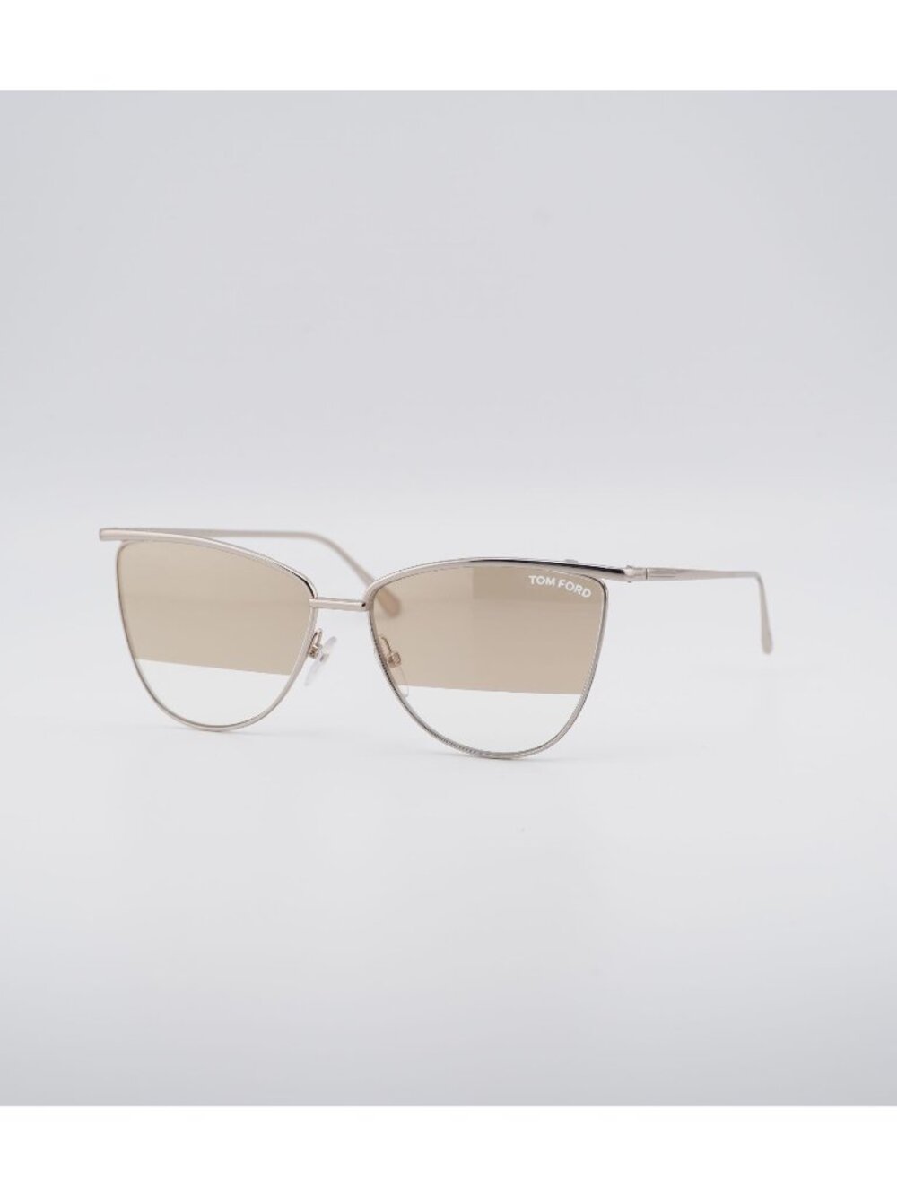 Tom Ford Veronica FT0684 28F Sunglasses Gold Browline Frame, Brown Lenses
